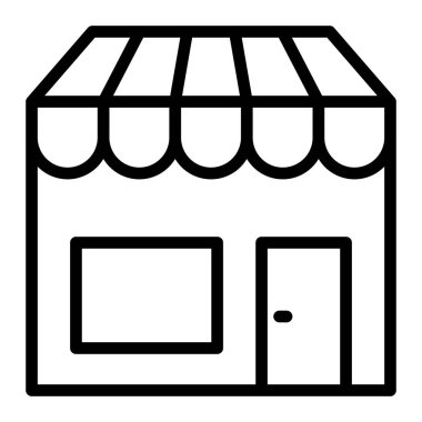 Oyuncak Dükkanı Vektör Satırı Simge Tasarımı