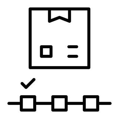 İzleme Vektör Satırı Simgesi Tasarımı