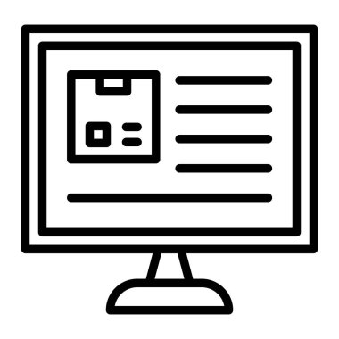 Sıralama Vektör Satırı Simgesi Tasarımı