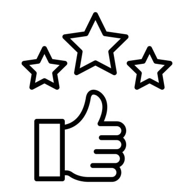 Feedback Vector Line Icon Design