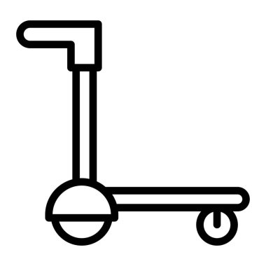 Trolley Çizgisi Simgeleri Tasarımı