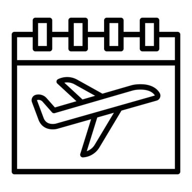 Uçuş Tarihi Satırı Simgeleri Tasarımı