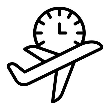 Uçuş Zaman Çizgisi Simgeleri Tasarımı