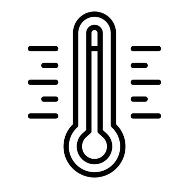 Sıcaklık Çizgisi Simgeleri Tasarımı