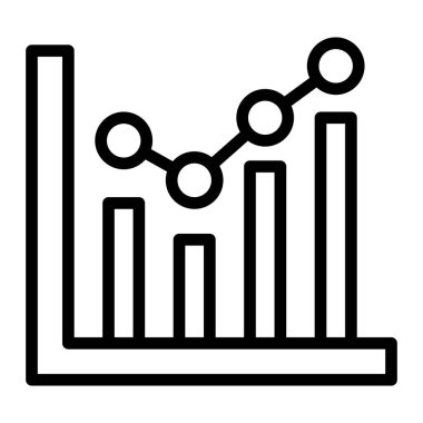 Çubuk Grafik Çizgisi Simgeleri Tasarımı