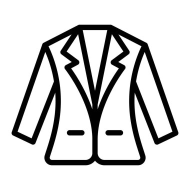 Ceket Çizgisi Simgesi Tasarımı