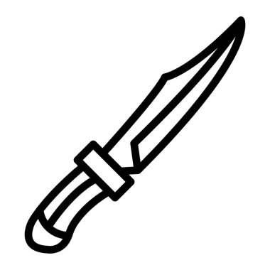 Bıçak Satırı Simgesi Tasarımı