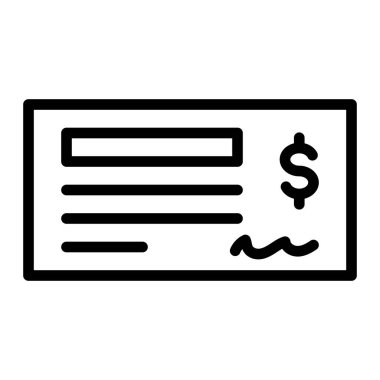 Çek Satırı Simgesi Tasarımı