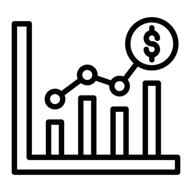 Ekonomi Çizgisi Simge Tasarımı
