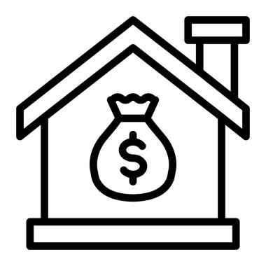 Emlak Çizgisi Simge Tasarımı