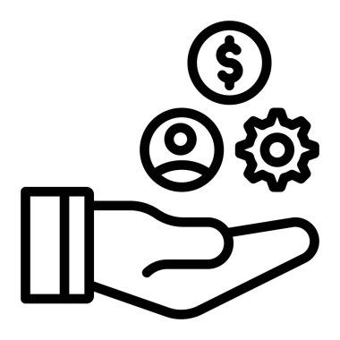 Ayırma Vektörü Satır Simgesi Tasarımı