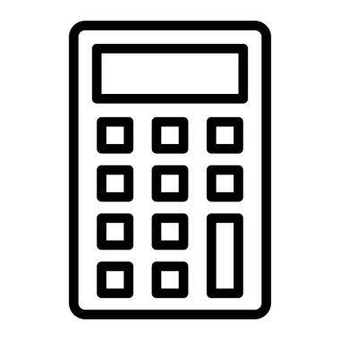Hesaplayıcı Vektör Satır Simgesi Tasarımı