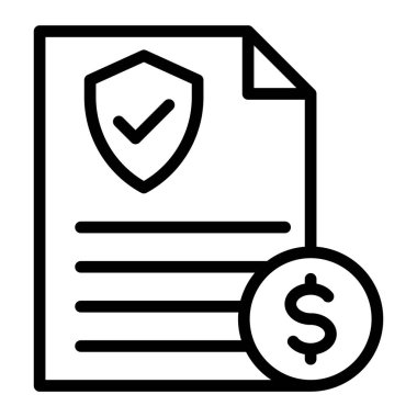 Liability Vector Line Icon Design