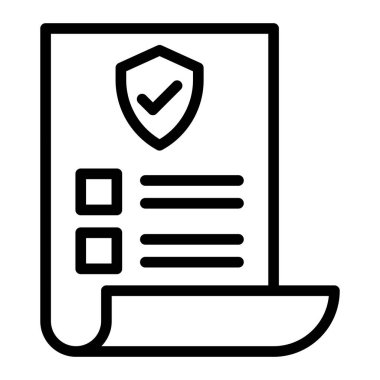 Politika Vektörü Satır Simgesi Tasarımı