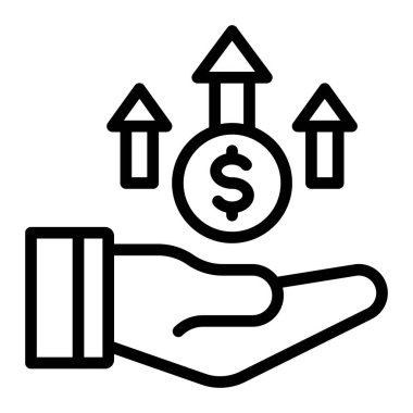 Kar Vektörü Satır Simgesi Tasarımı