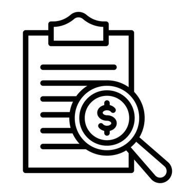 Arama Vektörü Satırı Simgesi Tasarımı