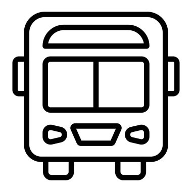 Kişisel ve ticari kullanım için Otobüs Hattı Simgesi Tasarımı