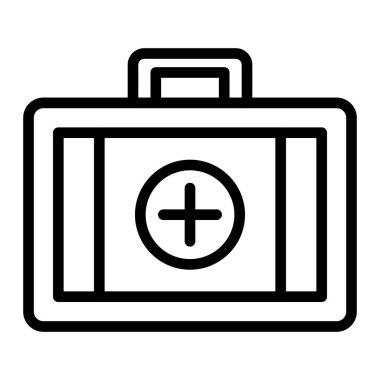 Kişisel ve ticari kullanım için ilk yardım kiti simgesi tasarımı