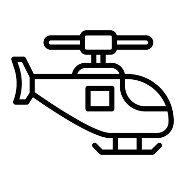 Kişisel ve Ticari Kullanım İçin Helikopter Hattı Simge Tasarımı