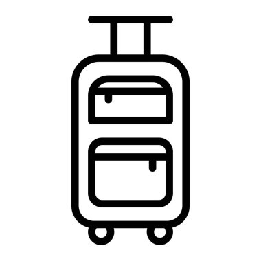 Kişisel ve Ticari Kullanım İçin Sandık Çizgisi Simgesi Tasarımı