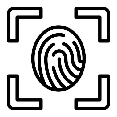 Kişisel ve Ticari Kullanım İçin Biyometrik Satır Simgesi Tasarımı