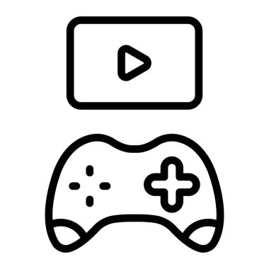 Kişisel ve Ticari Kullanım İçin Oyun Satırı Simgesi Tasarımı