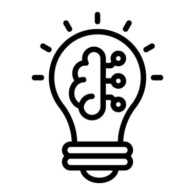 Kişisel ve Ticari Kullanım İçin İnovasyon Satırı Simgesi Tasarımı