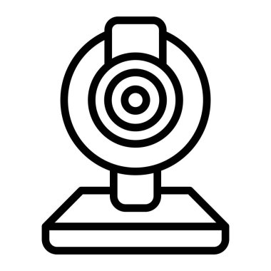 Kişisel ve ticari kullanım için Web Kamera Çizgisi Simge Tasarımı