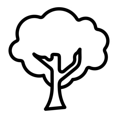Kişisel ve ticari kullanım için Ağaç Çizgisi Simgesi Tasarımı