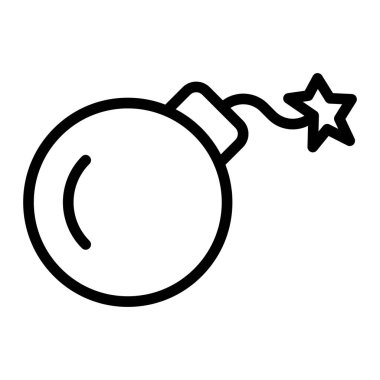 Kişisel ve ticari kullanım için Bomba Hattı Simgesi Tasarımı