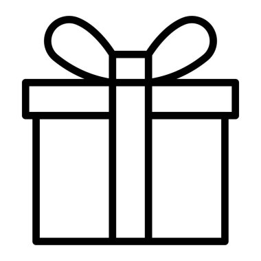 Kişisel ve Ticari Kullanım İçin Hediye Kutusu Simgesi Tasarımı