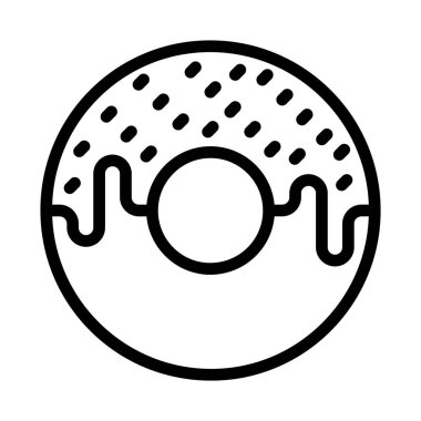 Donut Hattı Kişisel ve Ticari Kullanım İçin Simge Tasarımı