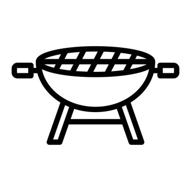 Kişisel ve Ticari Kullanım İçin Izgara Hattı Simgesi Tasarımı