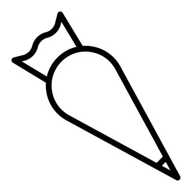 Kişisel ve Ticari Kullanım İçin Pasta Torbası Simgesi Tasarımı