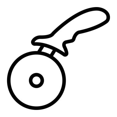 Pizza Kesme Hattı Kişisel ve Ticari Kullanım İçin Simge Tasarımı