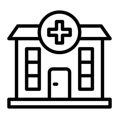 Kişisel ve ticari kullanım için Klinik Satır Simgesi Tasarımı