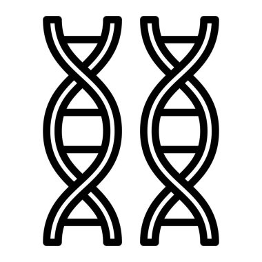 Kişisel ve ticari kullanım için DNA Çizgisi Simgesi Tasarımı
