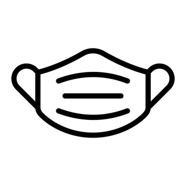 Tıbbi Maske Çizgisi Kişisel ve Ticari Kullanım İçin Simge Tasarımı