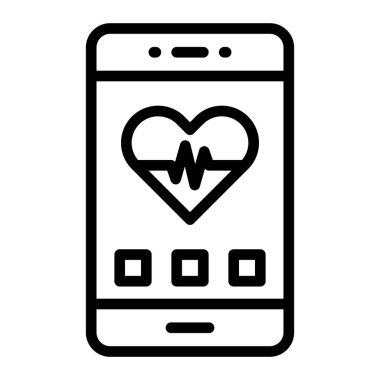 Tıbbi Uygulama Hattı Kişisel ve Ticari Kullanım İçin Simge Tasarımı