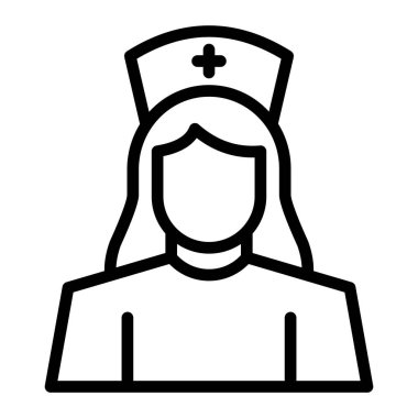 Hemşire Hattı Simge Tasarımı Kişisel ve Ticari Kullanım İçin