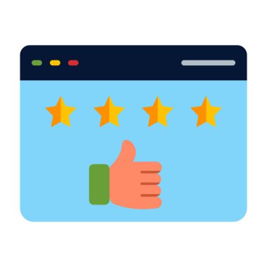 Web Sınıflandırma Vektörü Düz Simge Tasarımı