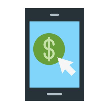 Kişi başına Maliyet Vektör Düz Simge Tasarımı