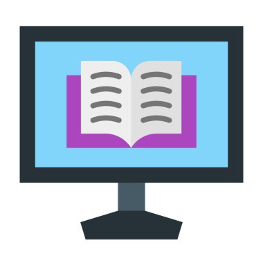 Hikaye Anlatım Vektörü Düz Simge Tasarımı