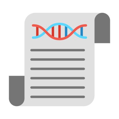 Bilim Raporu Vektörü Düz Simge Tasarımı