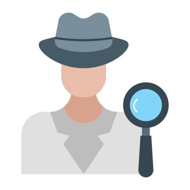 Casus Vektör Düz Simge Tasarımı