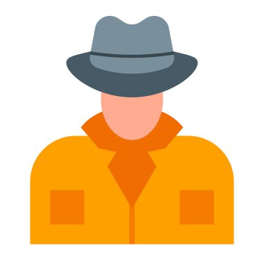 Muhbir Vektör Düz Simge Tasarımı