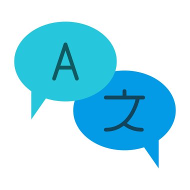 Çeviri Vektörü Düz Simge Tasarımı