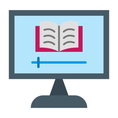Çevrimiçi Rota Vektörü Düz Simge Tasarımı