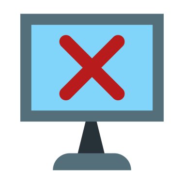 Hata Vektörü Düz Simge Tasarımı