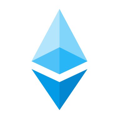 Ethereum Vektör Düz Simge Tasarımı